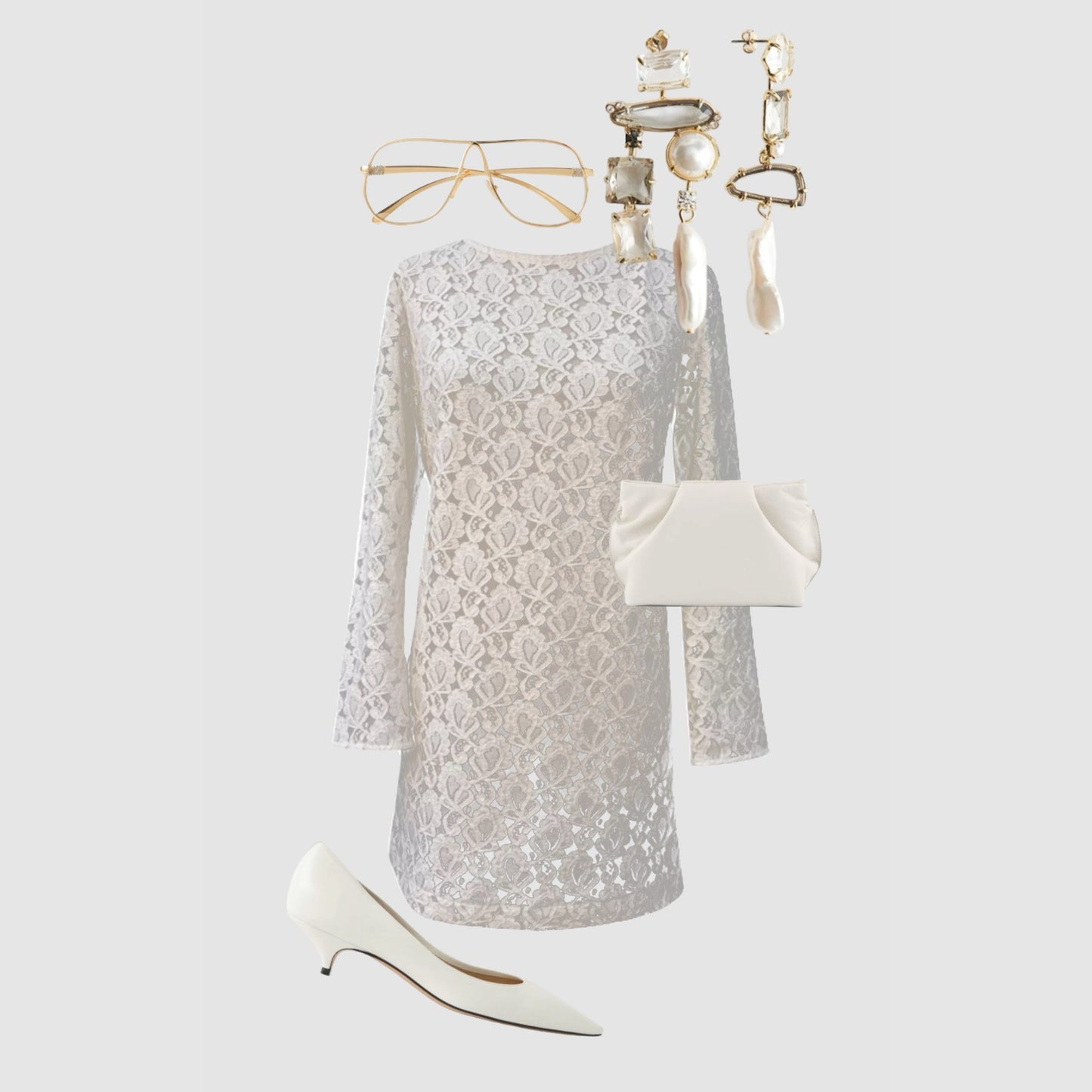 Upcycled Lace Shift Dress