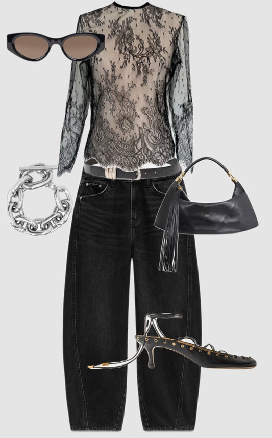 French Chantilly lace Top