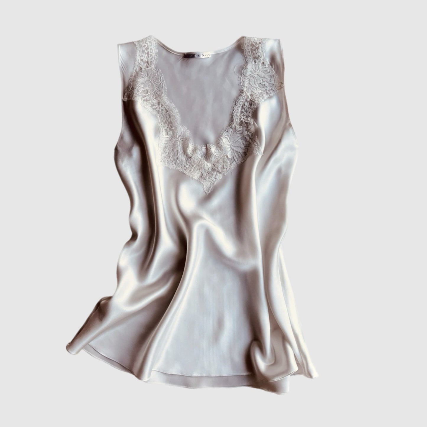 Ivory silk camisole with wide straps - versatile as under or outerwear