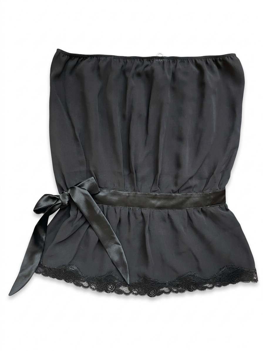 Strapless Silk Top w/ Silk sash - Small