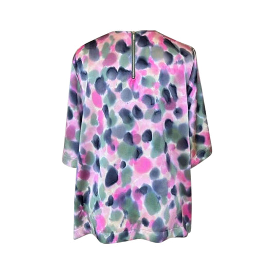 Hand-painted silk T-shirt