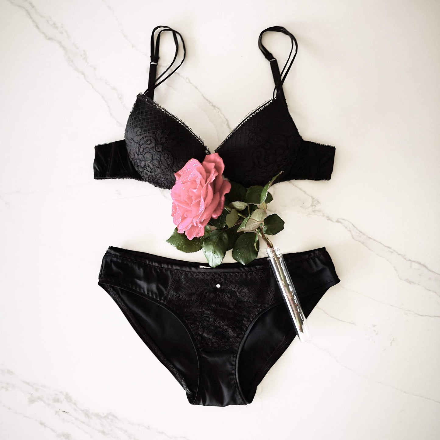 Silk Underwire Bra w/ French Alencon Lace Ivory