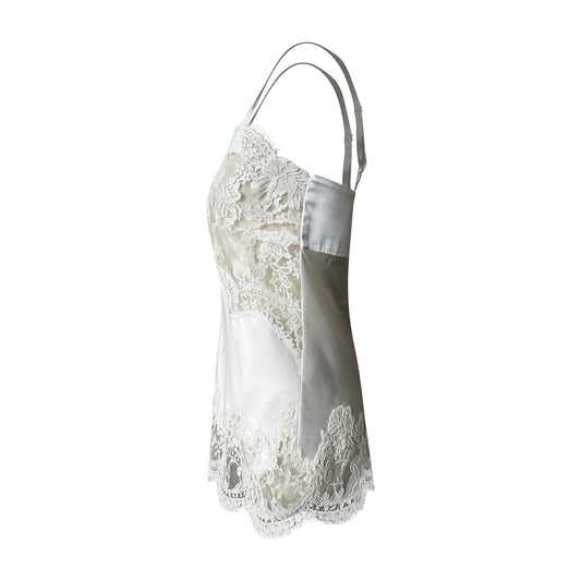 Silk Camisole w/ French Chantilly and Alencon Laces