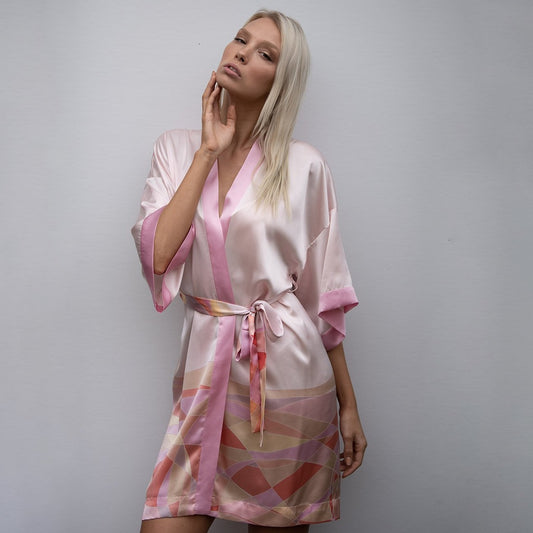 Hand-painted Silk Kimono Jacket