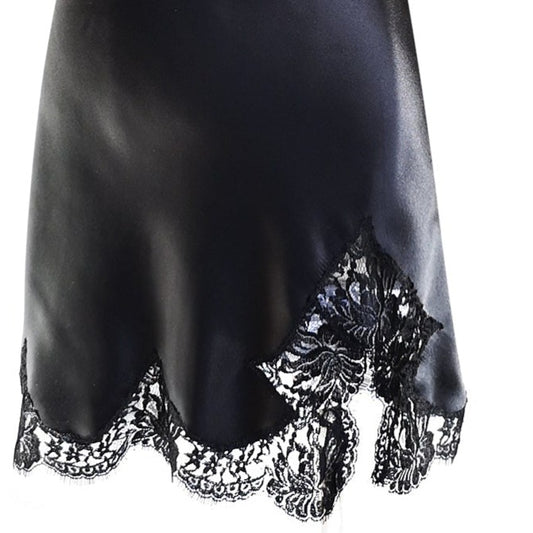 Silk Half slip with french lace