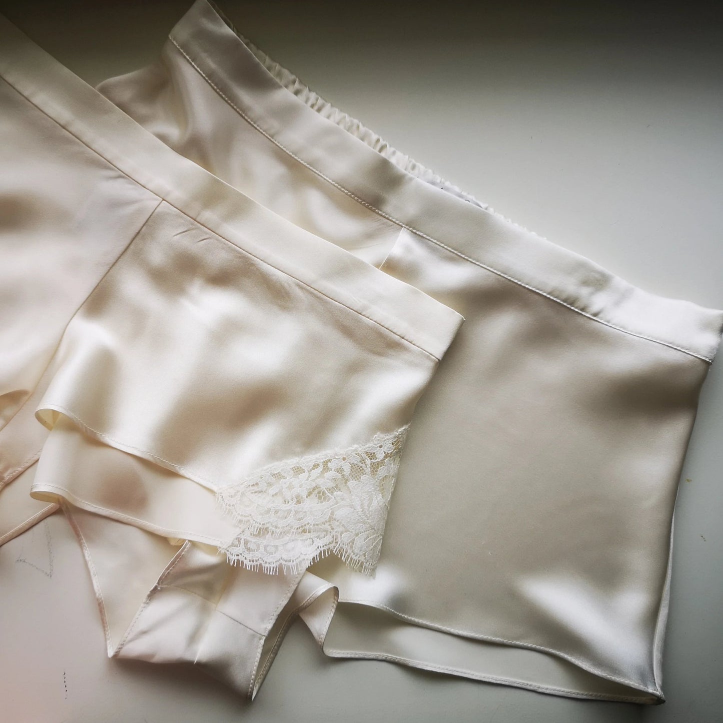Ivory High Waisted French knickers