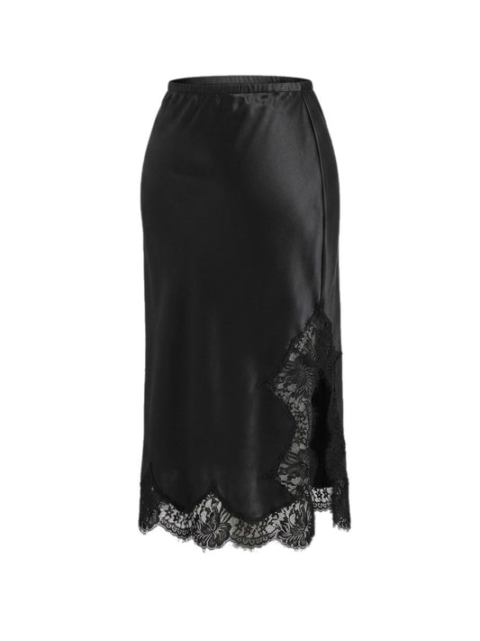 Skirt w/ French Lace & side split