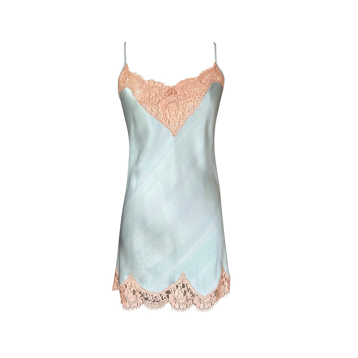 Silk Slip with French Lace