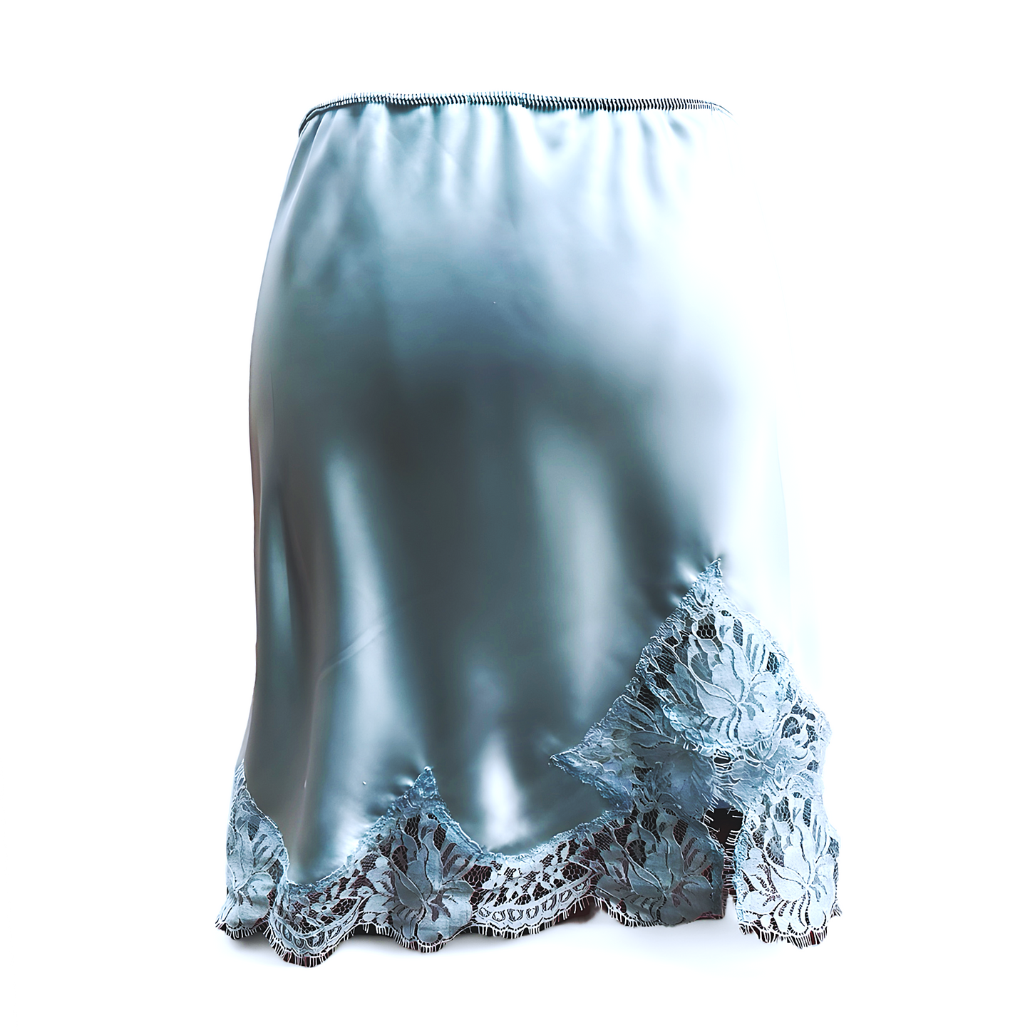 Miniskirt w/ lace trim