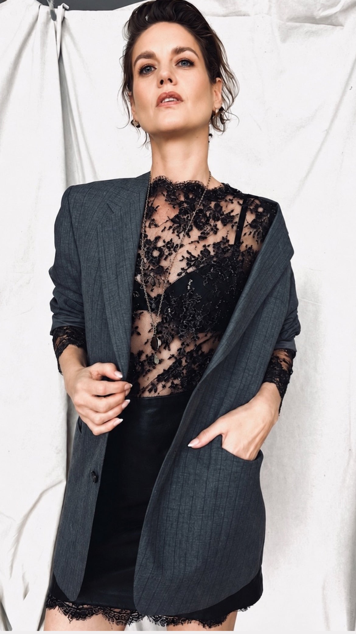 French Chantilly Lace Dress