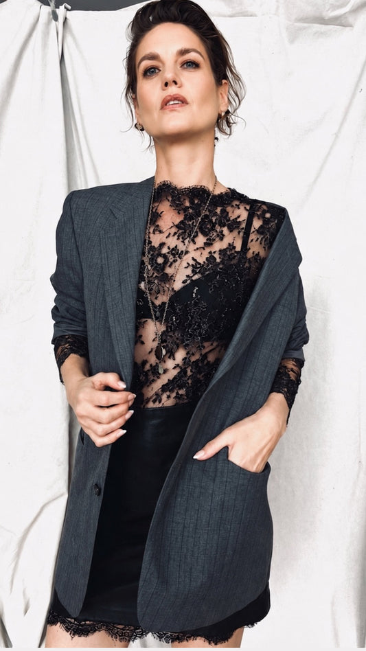 French Chantilly Lace Dress