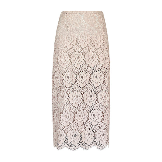 Corded Lace Pencil Skirt