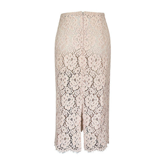 Corded Lace Pencil Skirt
