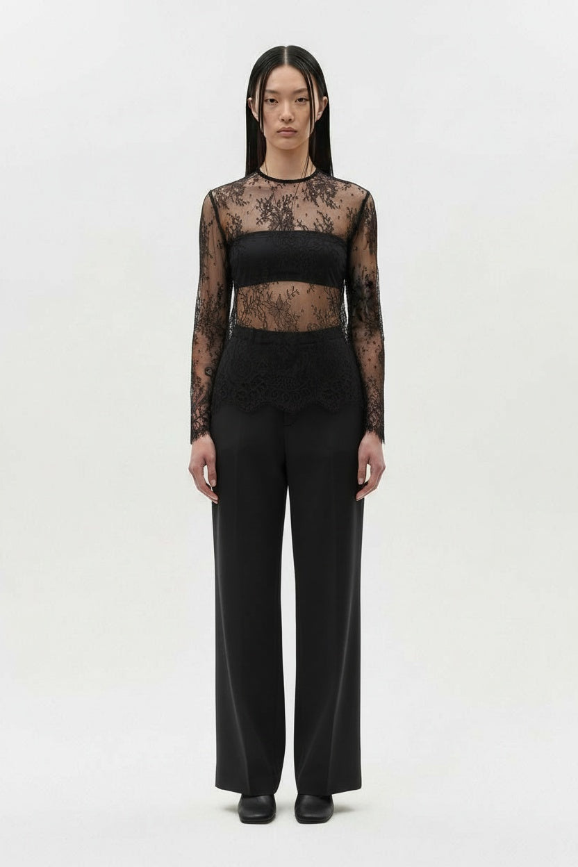 French Chantilly lace Top