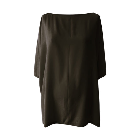 Oversized Crepe Silk Top