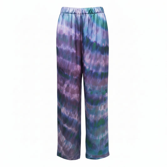 hand-painted tie dye silk pj pants