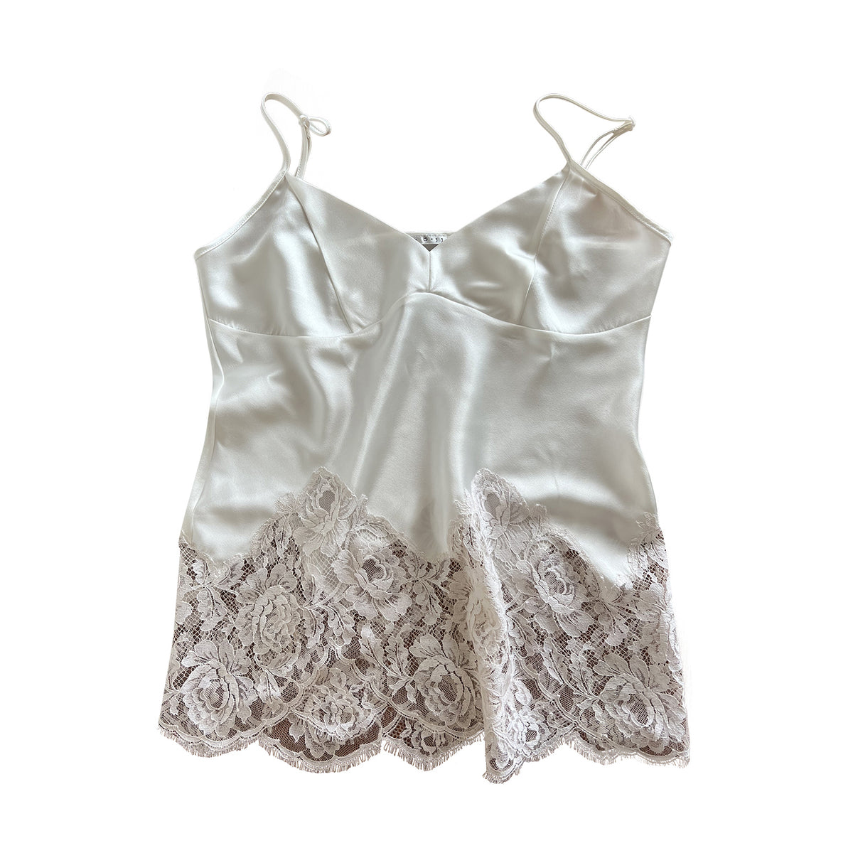 Silk Camisole w/ French Lace – Natalie Begg Pty Ltd
