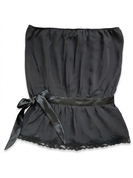 Strapless Silk Top w/ Silk sash - Small