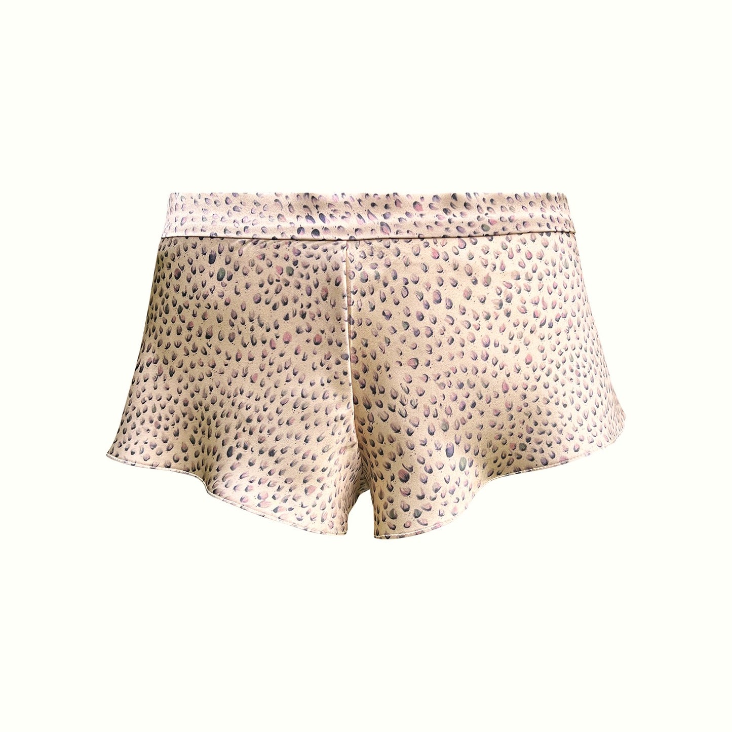 Femme Feline silk French knickers with French lace