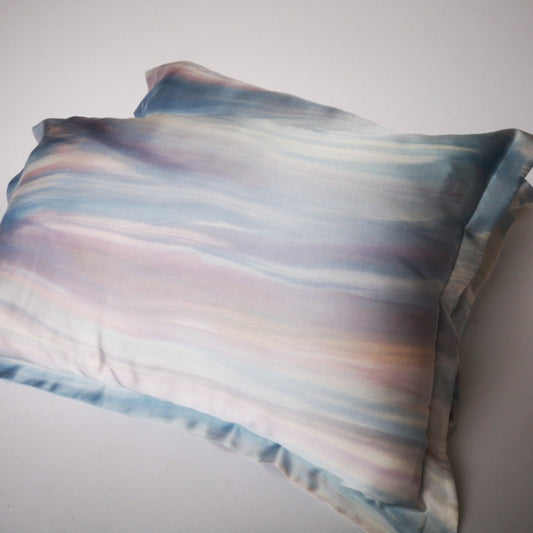 Hand-painted silk pillowcase set