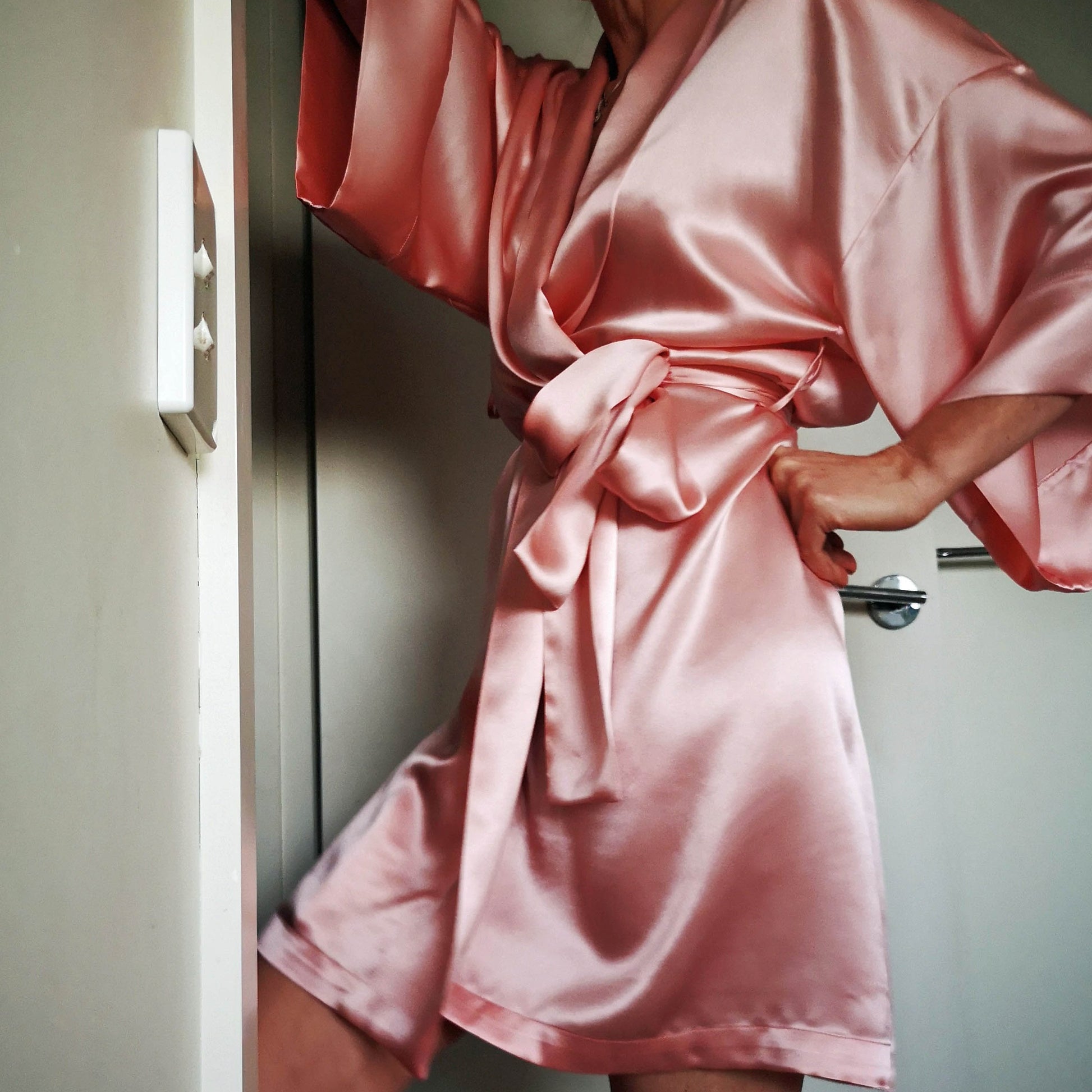 pink-silk-robe