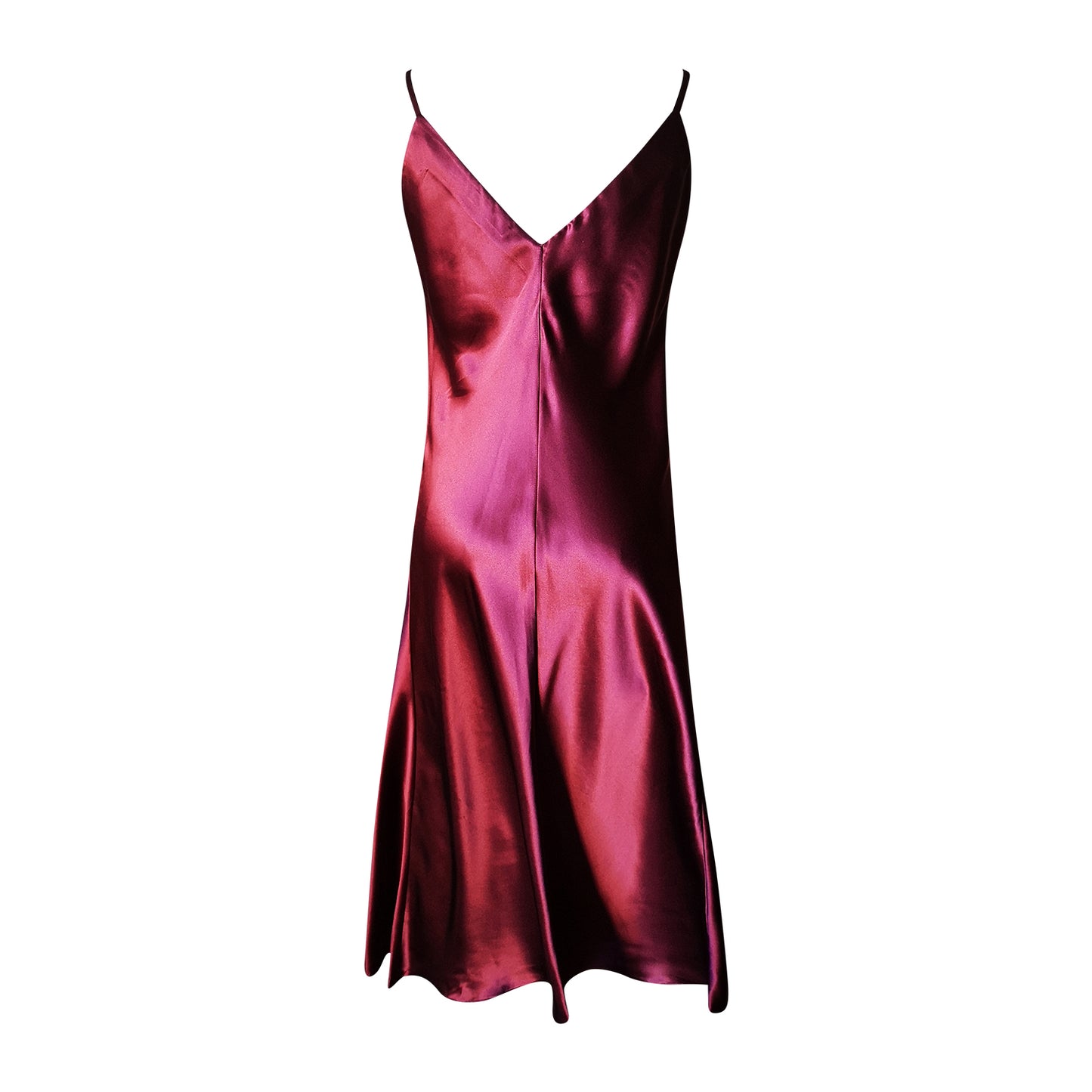 Ruby silk slip dress