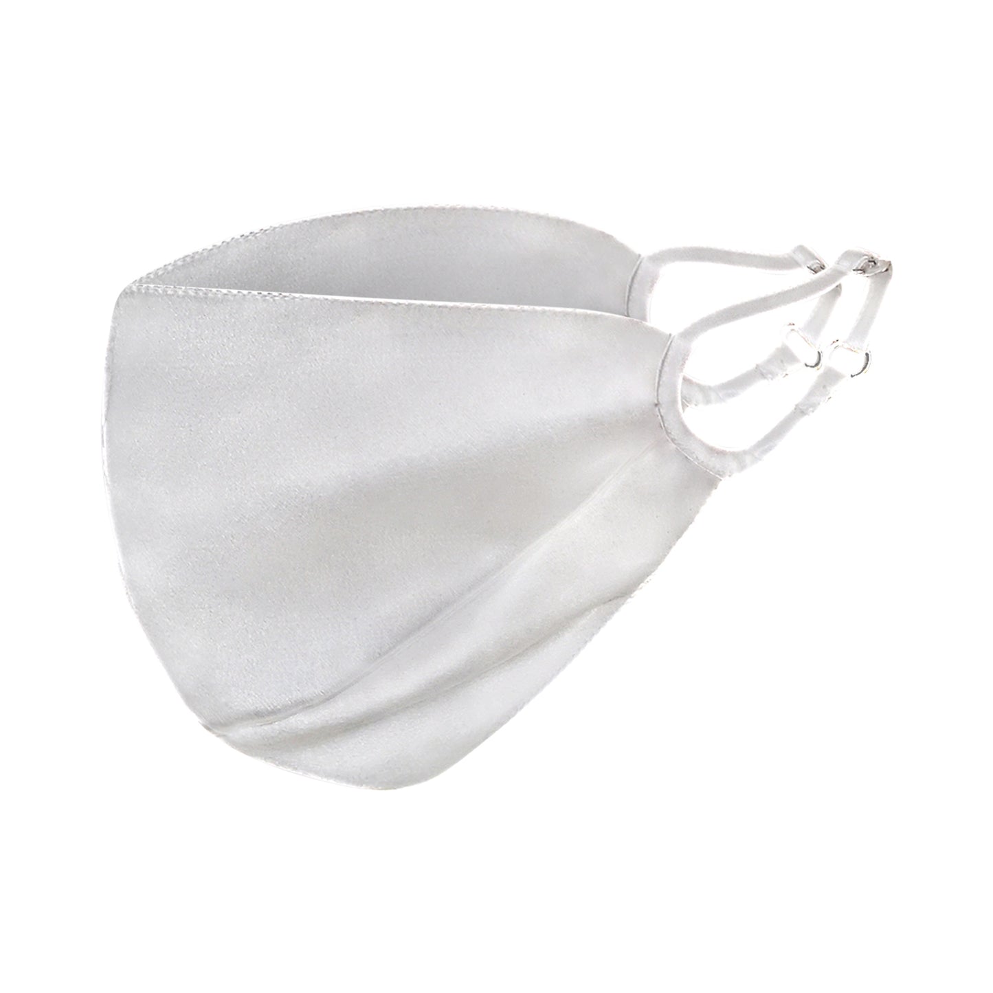 Triple Layer Adjustable 100% Silk Face Mask w/ Filter Pocket & Nose Wire