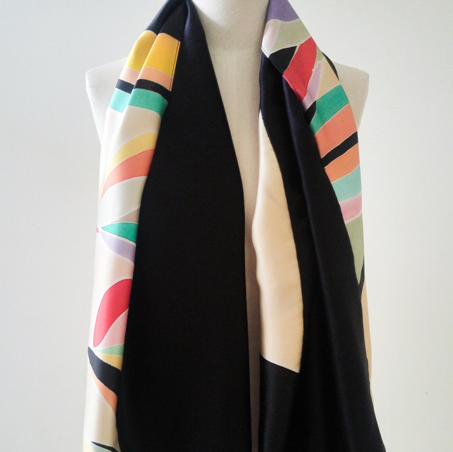 Hand-painted Silk Cape Scarf