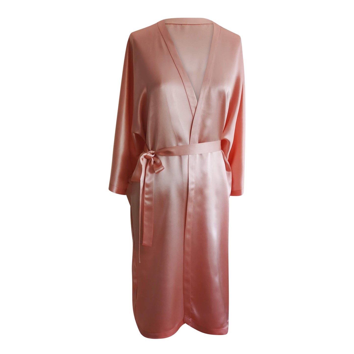 Magyar Sleeve Silk Robe Pink